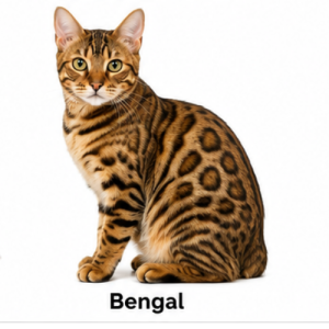 Bengal cat breed photo