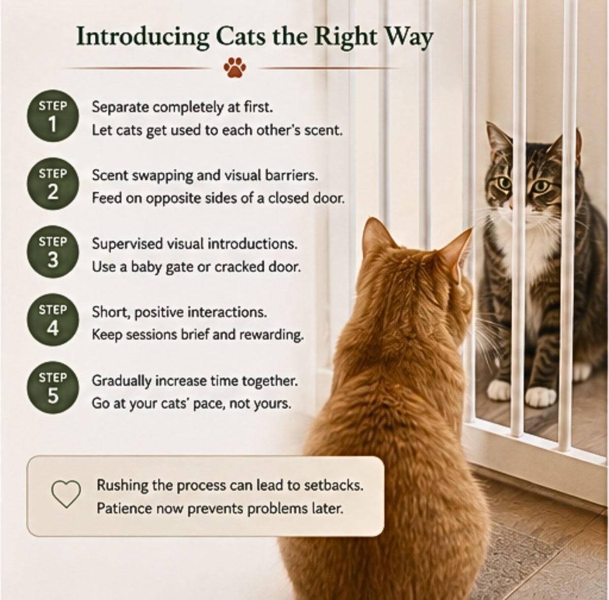 Introducing cats the right way